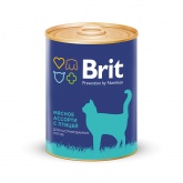 Brit Premium консервы для кошек 340г ассорти с птицей