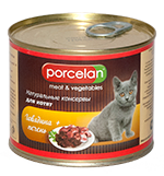 Porcelan для котят говядина печень 525г