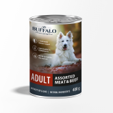 Влажный корм Mr.Buffalo консервы для собак Adult Ассорти с Говядиной 400г