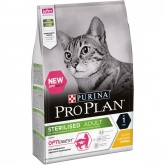 Purina Pro Plan сухой корм для стерилизованных кошек и кастрированных котов с чувствительным пищеварением с курицей, 3 кг
