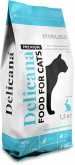 Delicana сухой корм для стерилизованных кошек с кроликом, 1,5 кг