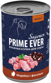 Влажный корм Prime Ever Superior конс д/с Индейка фасоль 400г
