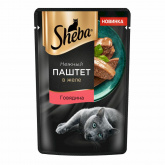 Sheba влажный корм для кошек, паштет с говядиной, 75 г