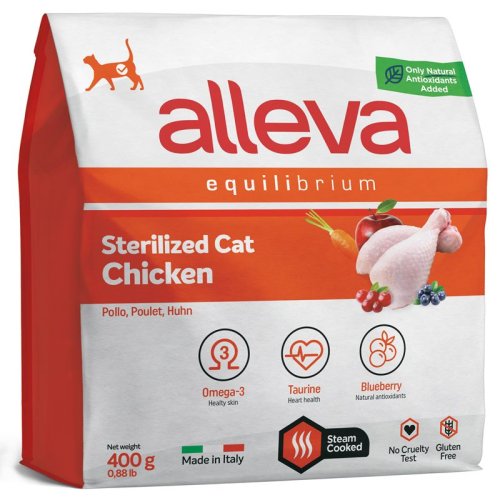 Alleva (Аллева)  Эквилибриум Sterilised для кошек 400г