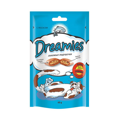 Лакомство Dreamies с лососем 60г