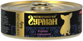 Влажный корм Четвероногий Гурман консервы для щенков Курица с говядиной 100 г