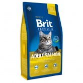 Brit (Брит) Premium для кошек взрослых 8 кг лосось
