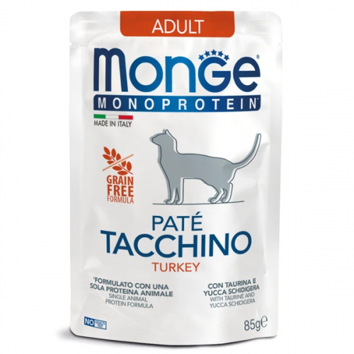 Monge Monoprotein влажный корм для кошек с индейкой, 85 г