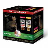 Pro Plan влажный корм для стерилизованных кошек с курицей и уткой, 10 × 85 г