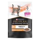Purina Pro Plan Veterinary Diets OM для кошек пауч диета при ожирении 85г