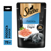 Sheba Pleasure влажный корм для кошек с лососем в соусе, 75 г