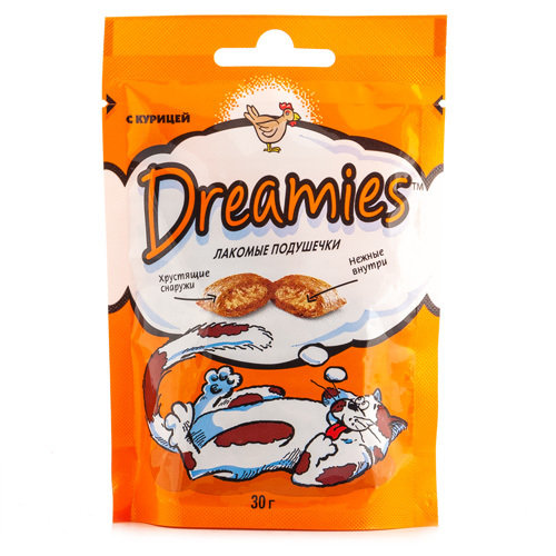 Лакомство Dreamies с курицей 30г