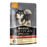 Purina Pro Plan влажный корм для собак мелких и карликовых пород с говядиной в соусе, 100 г