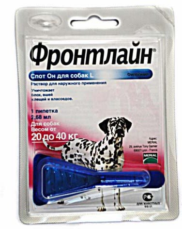 Фронтлайн Спот-Он L для собак 20-40 кг