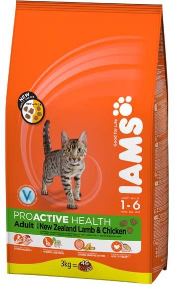 IAMS для кошек с ягненком 1,5 кг