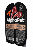 AlphaPet влажный корм для кошек с уткой и клюквой в соусе, 80 г