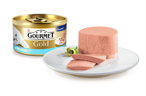 Gourmet Gold для кошек паштет тунец 85г (1*24)