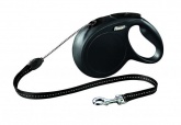 ФЛЕКСИ рулетка Classic New М 5м 20кг черная,трос