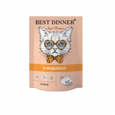 Best Dinner влажный корм для кошек, суфле с индейкой, 85 г