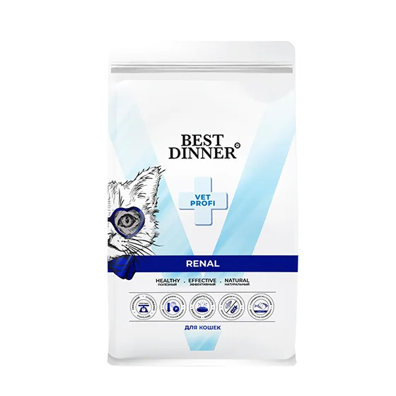 Best Dinner Vet Profi Renal сухой корм для кошек для поддержки почек, 1,5 кг