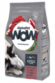 AlphaPet WOW сухой корм для собак средних пород с говядиной и сердцем, 15 кг