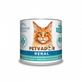 Petvador Veterinary Diets Renal влажный корм для кошек при заболеваниях почек, 240 г