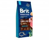 Brit Premium сухой корм для собак всех пород с ягнёнком и рисом, 15 кг