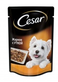 Влажный корм для собак Цезарь жаркое с уткой, пауч 100 г