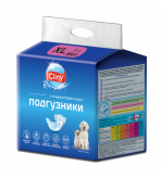 Подгузники CLINY д/соб и кош 15-30кг XL