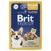 Brit Premium влажный корм для стерилизованных собак с курицей в соусе, 85 г