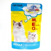 Me-O для кошек тунец сардина желе 80г