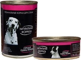 Влажный корм Натуральная формула д/соб.Сердце/рубец/печень 410г