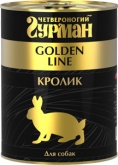 Четвероногий Гурман Golden влажный корм для собак с кроликом, 340 г