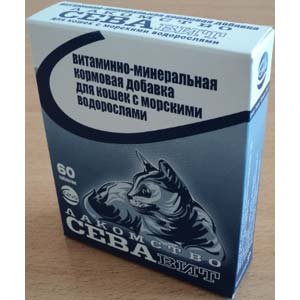 СЕВА д/кошек Морские водоросли 60таб