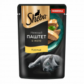 Sheba влажный корм для кошек, паштет с курицей, 75 г