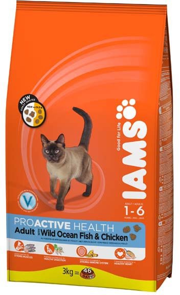 IAMS для кошек с океанической рыбой 1,5кг