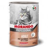 Morando Professional для кошек консервы паштет кролик 400г
