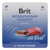 Brit Premium влажный корм для котят, паштет с телятиной, 100 г
