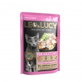 Leo&Lucy холистик для кошек индейка кролик соус пауч 85г