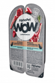 AlphaPet WOW влажный корм для кошек с ягнёнком и потрошками в соусе, 80 г