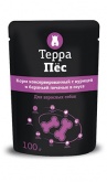 Влажный корм Терра Пес влаж д/с с курицей и баран. печенью 100г