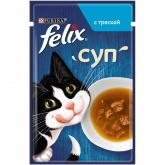 Felix суп для кошек треска мягкая упаковка 48 г