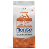 Сухой корм Monge Dog Monoprotein д/с всех пород Утка 2,5кг
