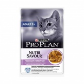 Purina Pro Plan Adult 7+ влажный корм для кошек старше 7 лет с индейкой в соусе, 85 г