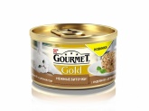 Gourmet Gold для кошек нежные биточки индейка 85г