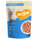 Мнямс влажный корм для котят с индейкой в соусе, 85 г