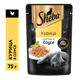 Sheba Pleasure влажный корм для кошек с курицей в соусе, 75 г