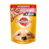 Pedigree влажный корм для собак с ягнёнком в желе, 85 г