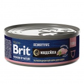 Brit Premium консервы для кошек с чувствительным пищеварением индейка 100г