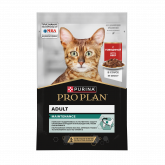 Pro Plan влажный корм для кошек с говядиной в соусе, 85 г